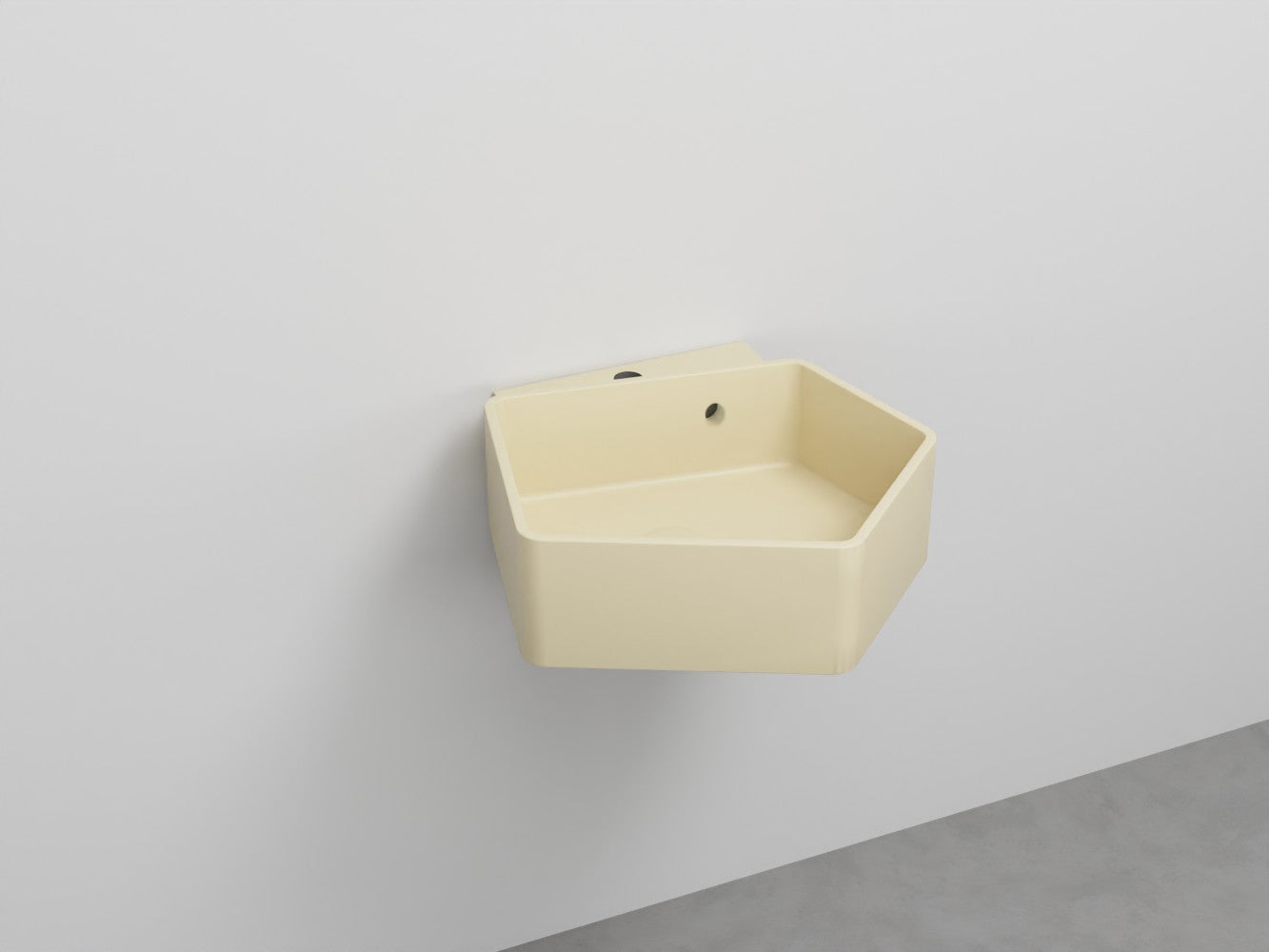 # LAVABO SOSPESO KANTO con TROPPOPIENO da 50cm - CIELO in ceramica compatto ed elegante per bagni moderni Made in Italy