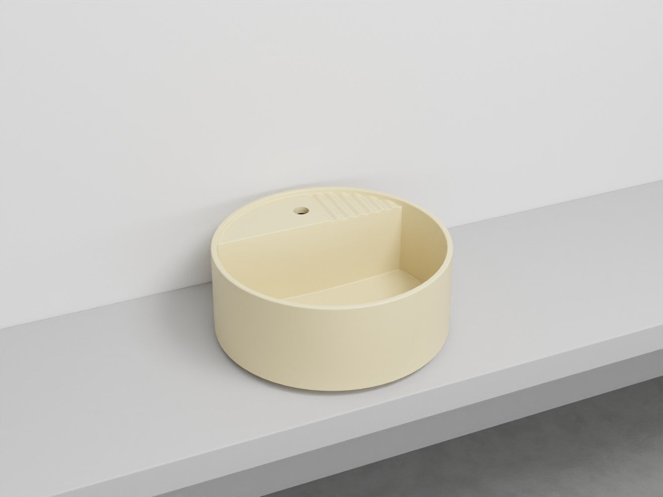 # LAVABO TONDO MONOFORO TIBERINO ARCADIA in ceramica - CIELO lavandino per bagno
