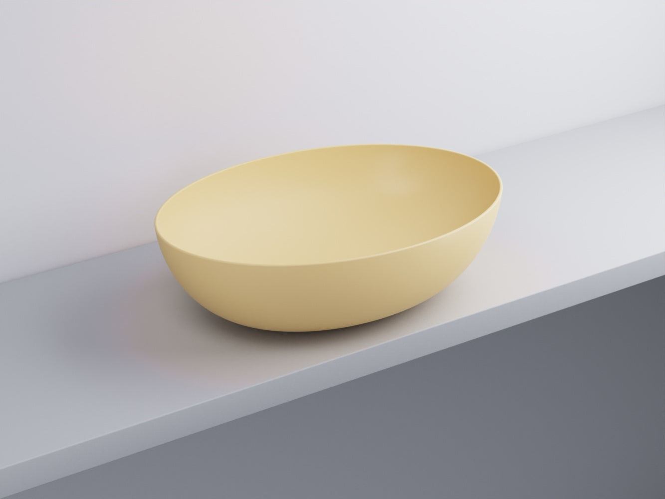 # BACINELLA DA APPOGGIO ECO da 62cm - CIELO proposta moderna e compatta per ambienti bagno dinamici e raffinati