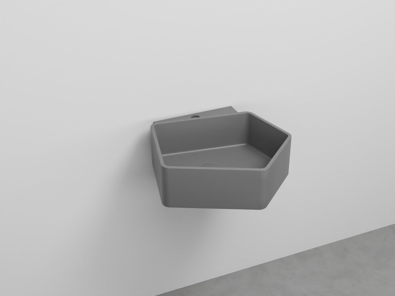 # LAVABO SOSPESO KANTO MONOFORO da 50cm - CIELO in ceramica compatto ed elegante per bagni moderni Made in Italy