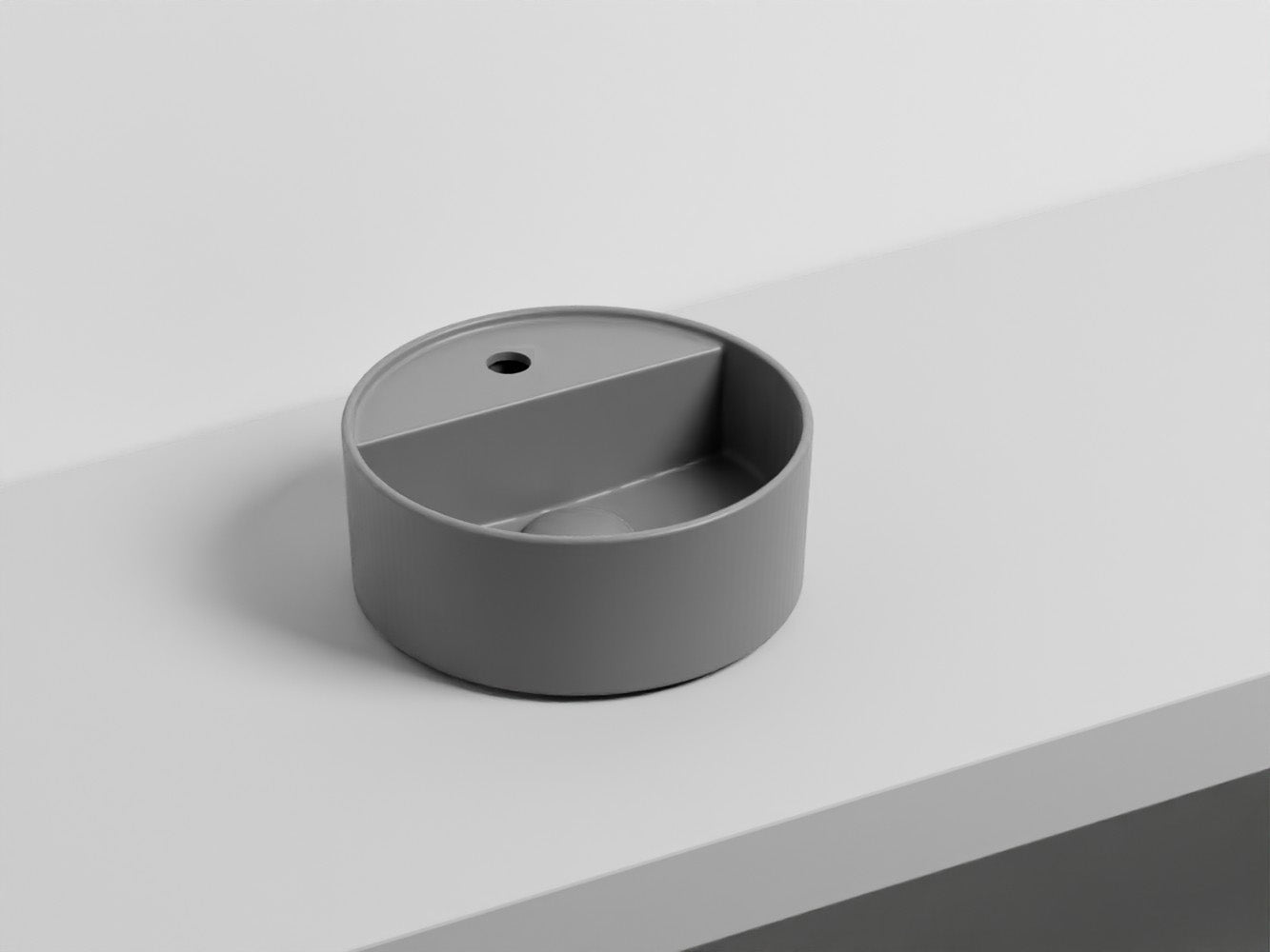 # LAVABO LES PETITES TONDO MONOFORO 28 - CIELO lavandino compatto dalla forma perfettamente tonda