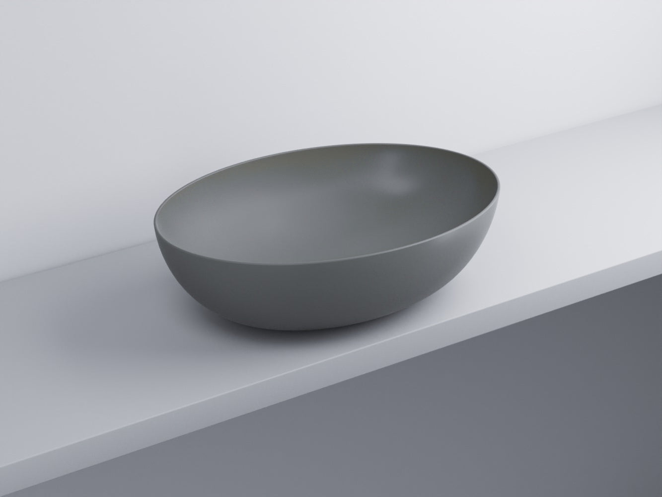 # BACINELLA DA APPOGGIO ECO da 62cm - CIELO proposta moderna e compatta per ambienti bagno dinamici e raffinati