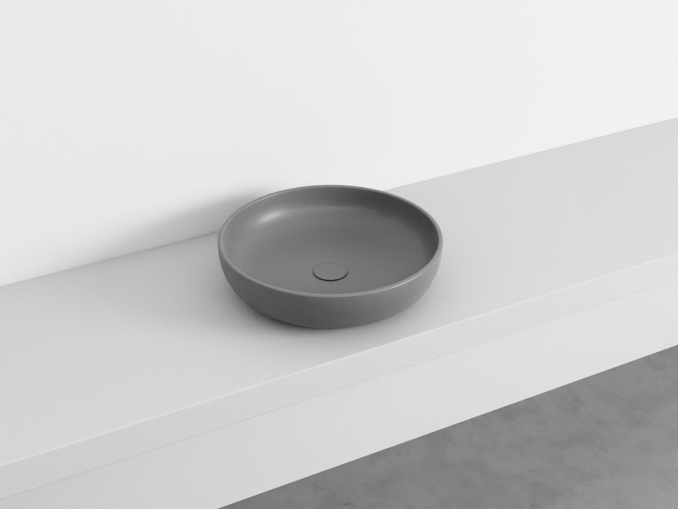 # LAVABO da APPOGGIO SHUI Ø45 - CIELO bacinella in ceramica per bagno moderno