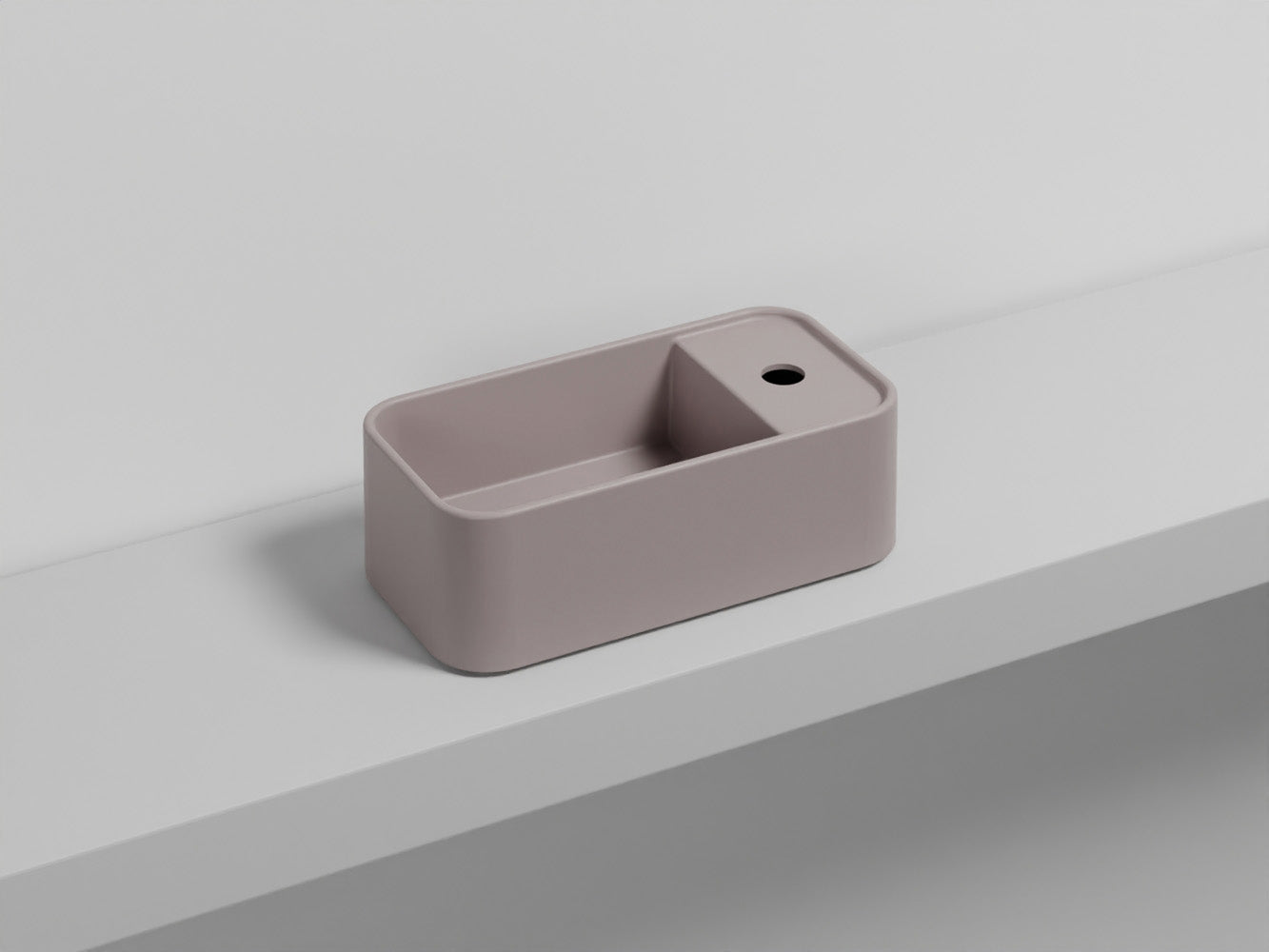 # LES PETITES RETTANGOLARE MONOFORO - CIELO lavandino compatto per bagno stretto