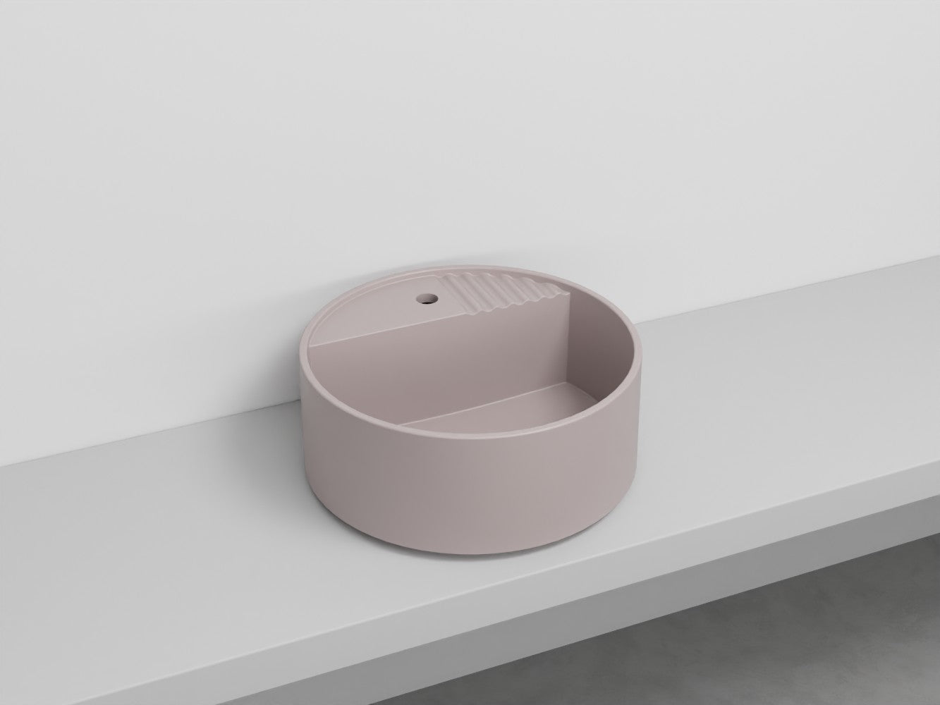 # LAVABO TONDO MONOFORO TIBERINO ARCADIA in ceramica - CIELO lavandino per bagno