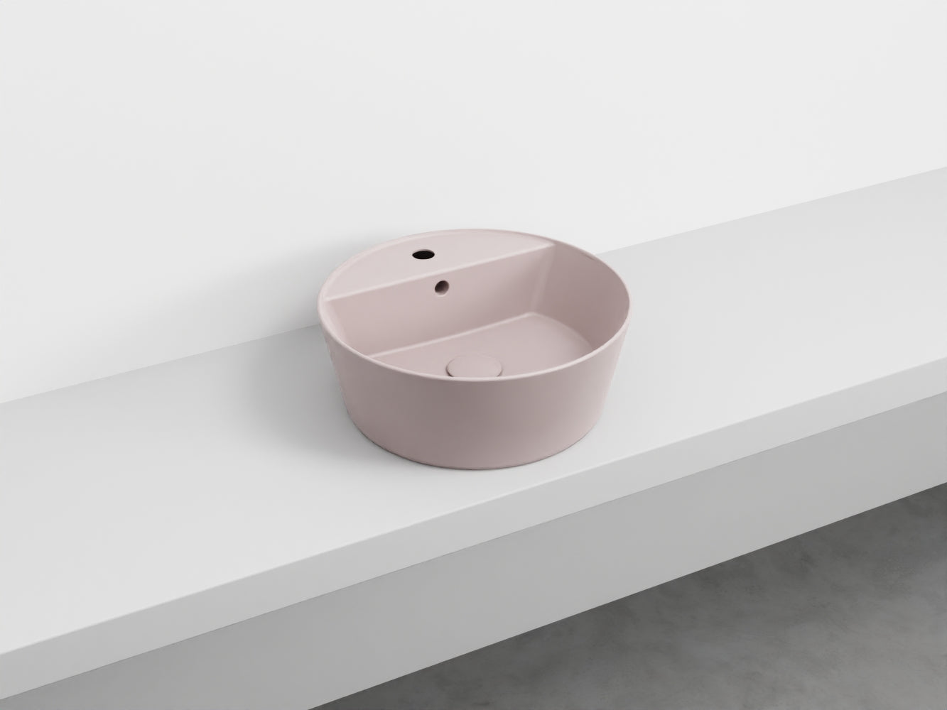 # LAVABO da appoggio HANDY - CIELO in ceramica smaltata con foro rubinetto e design moderno