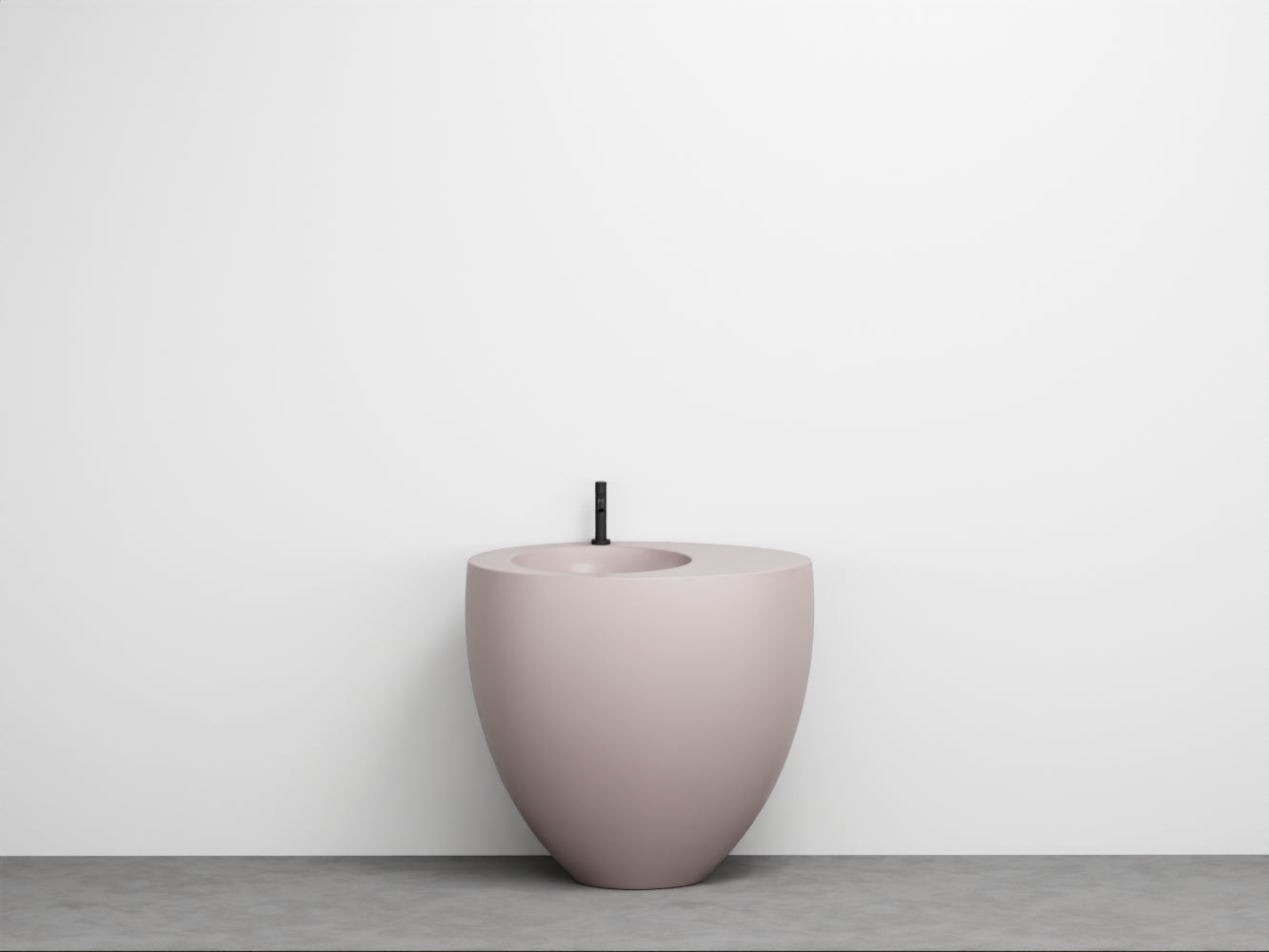 # LAVABO FREESTANDING LE GIARE - CIELO Realizzato in ceramica di alta qualità per un bagno sinuoso e austero