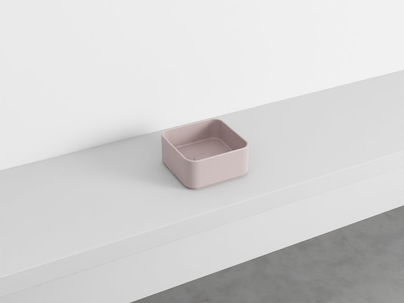 # LAVABO QUADRATO da APPOGGIO MINIMO - CIELO lavandino in ceramica per bagno