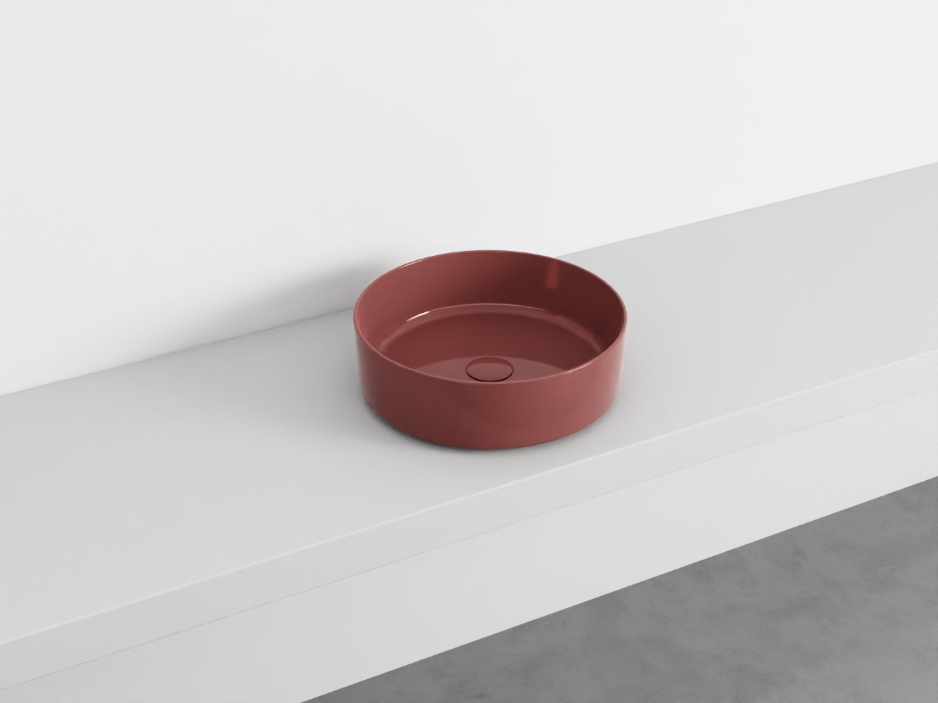 # LAVABO TONDO da APPOGGIO SHUI COMFORT - CIELO lavandino per bagno Made in Italy