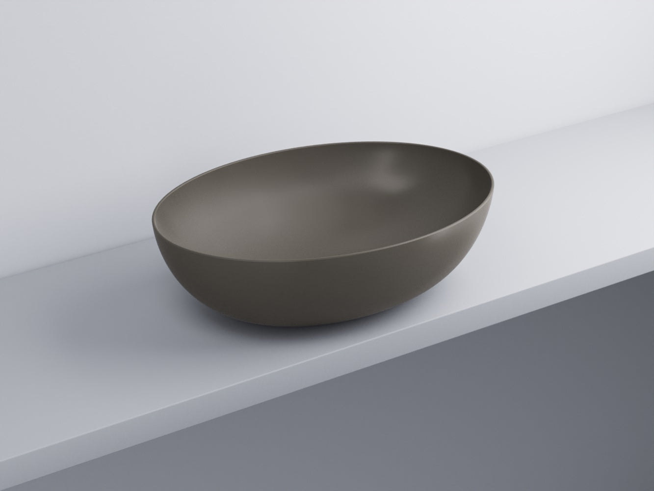 # BACINELLA DA APPOGGIO ECO da 62cm - CIELO proposta moderna e compatta per ambienti bagno dinamici e raffinati