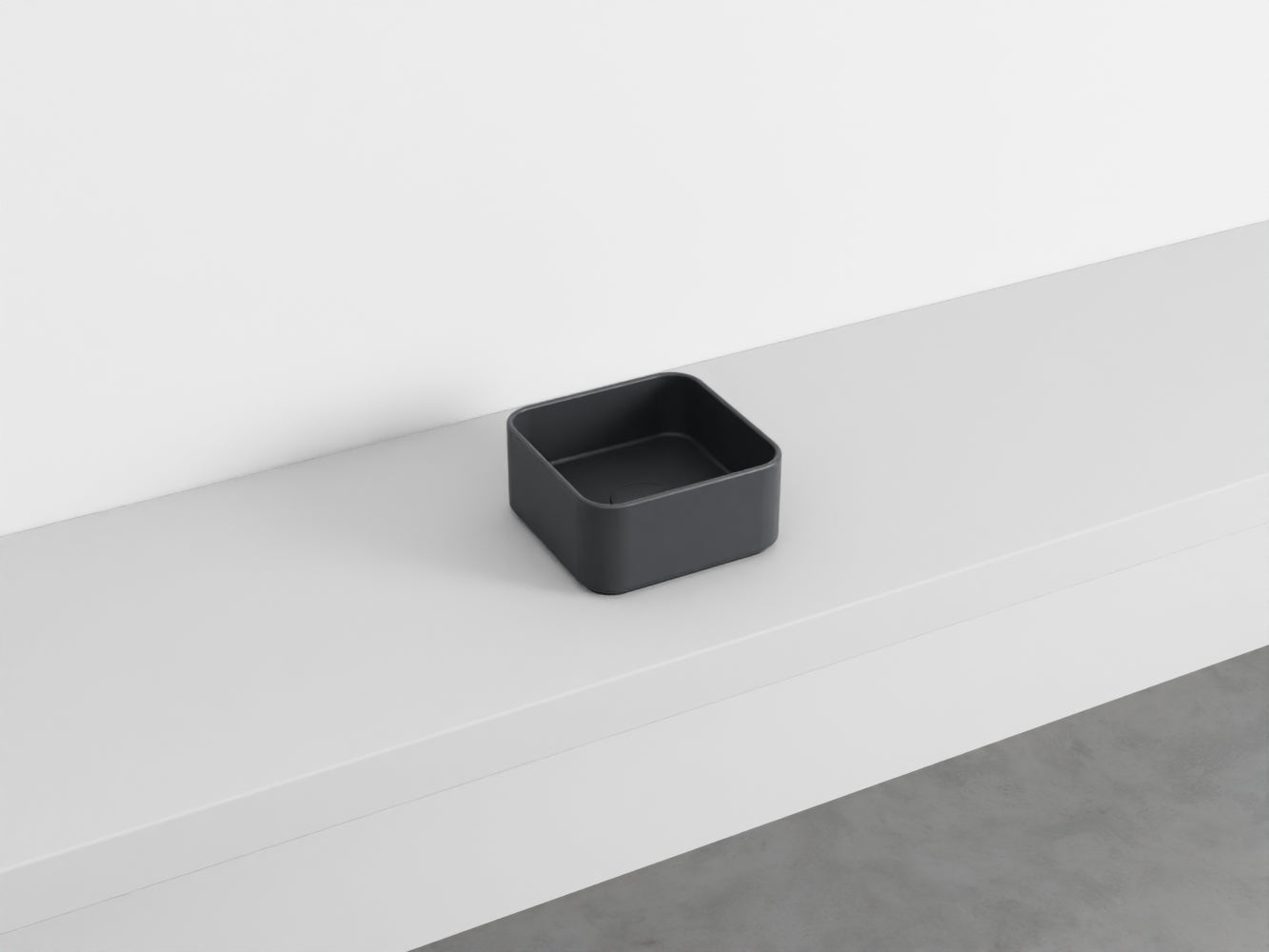 # LAVABO QUADRATO da APPOGGIO MINIMO - CIELO lavandino in ceramica per bagno