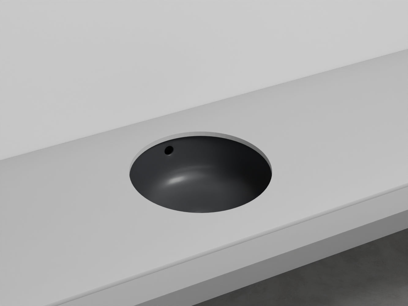 # LAVABO TONDO SOTTOPIANO ENJOY - CIELO facilita la pulizia e amplia la superficie del piano