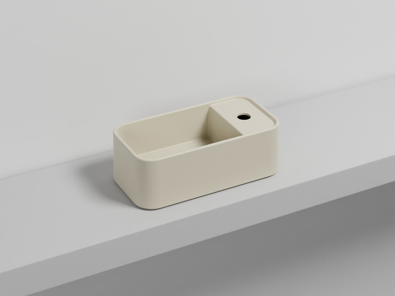 # LES PETITES RETTANGOLARE MONOFORO - CIELO lavandino compatto per bagno stretto