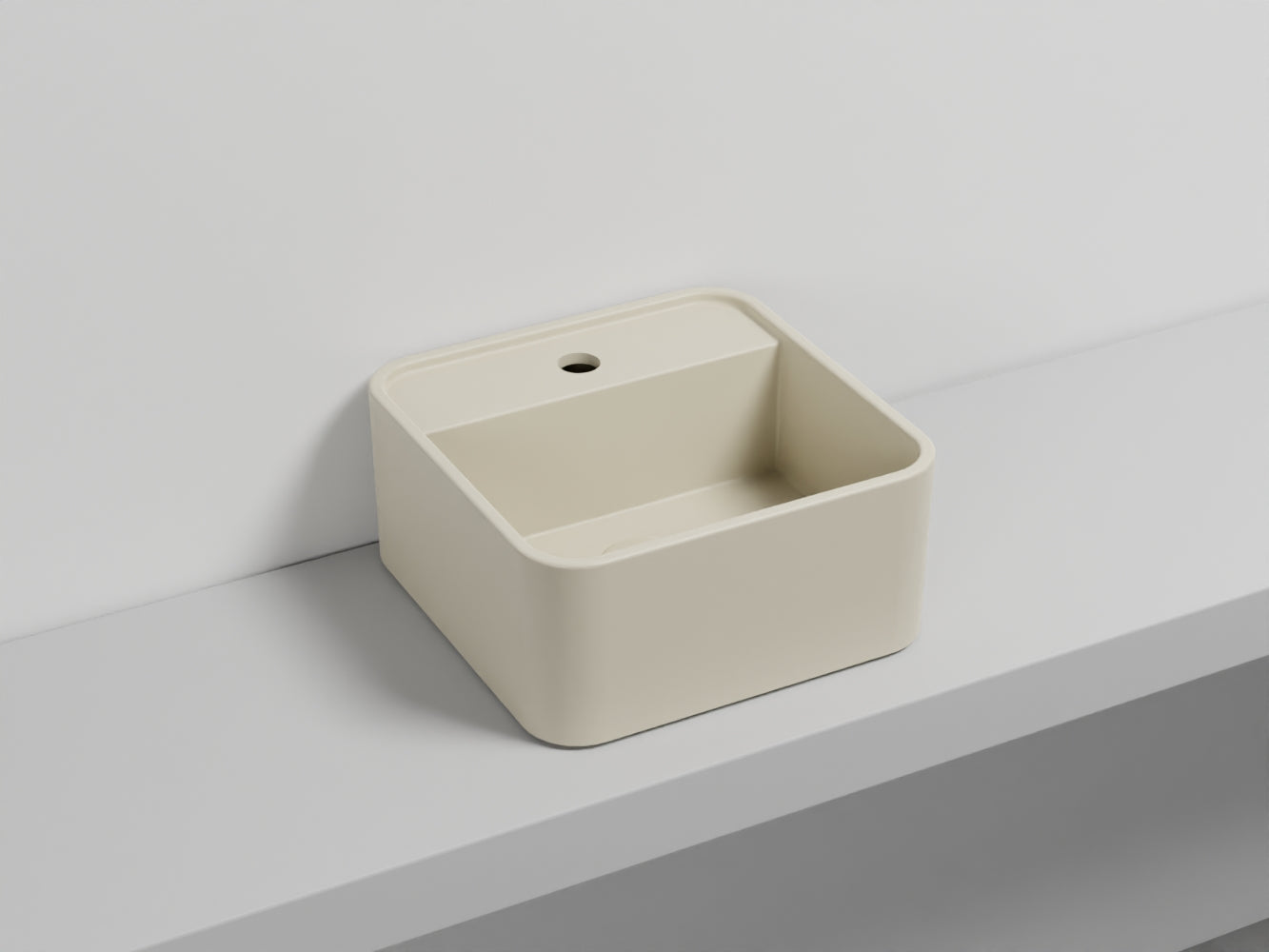 # LAVABO LES PETITES QUADRATO MONOFORO 35 - CIELO lavandino per bagno da appoggio