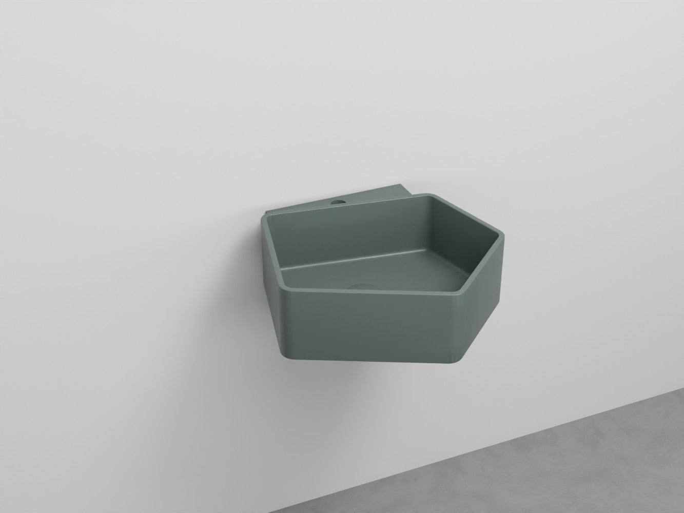 # LAVABO SOSPESO KANTO MONOFORO da 50cm - CIELO in ceramica compatto ed elegante per bagni moderni Made in Italy
