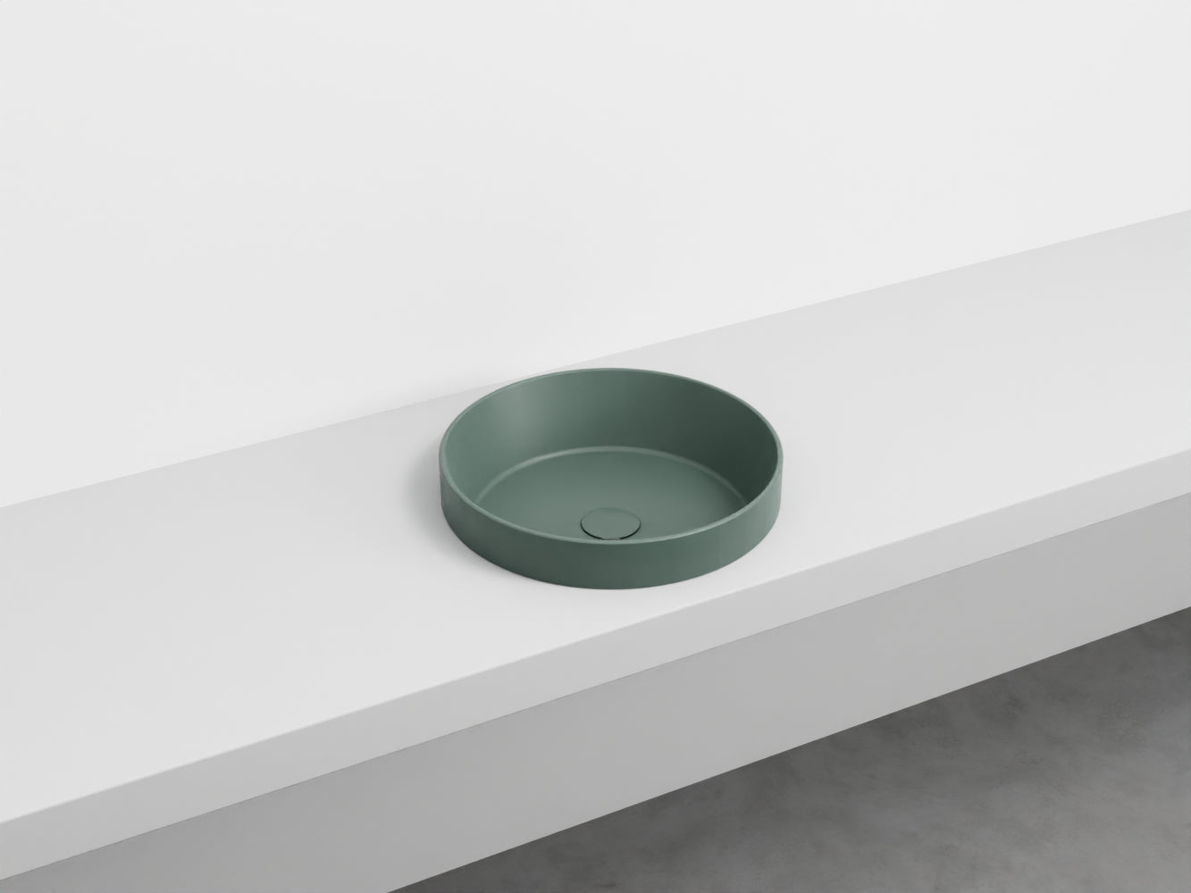 # LAVABO SEMINCASSO ENJOY TONDO - CIELO lavandino a samincasso per un bagno raffinato e moderno