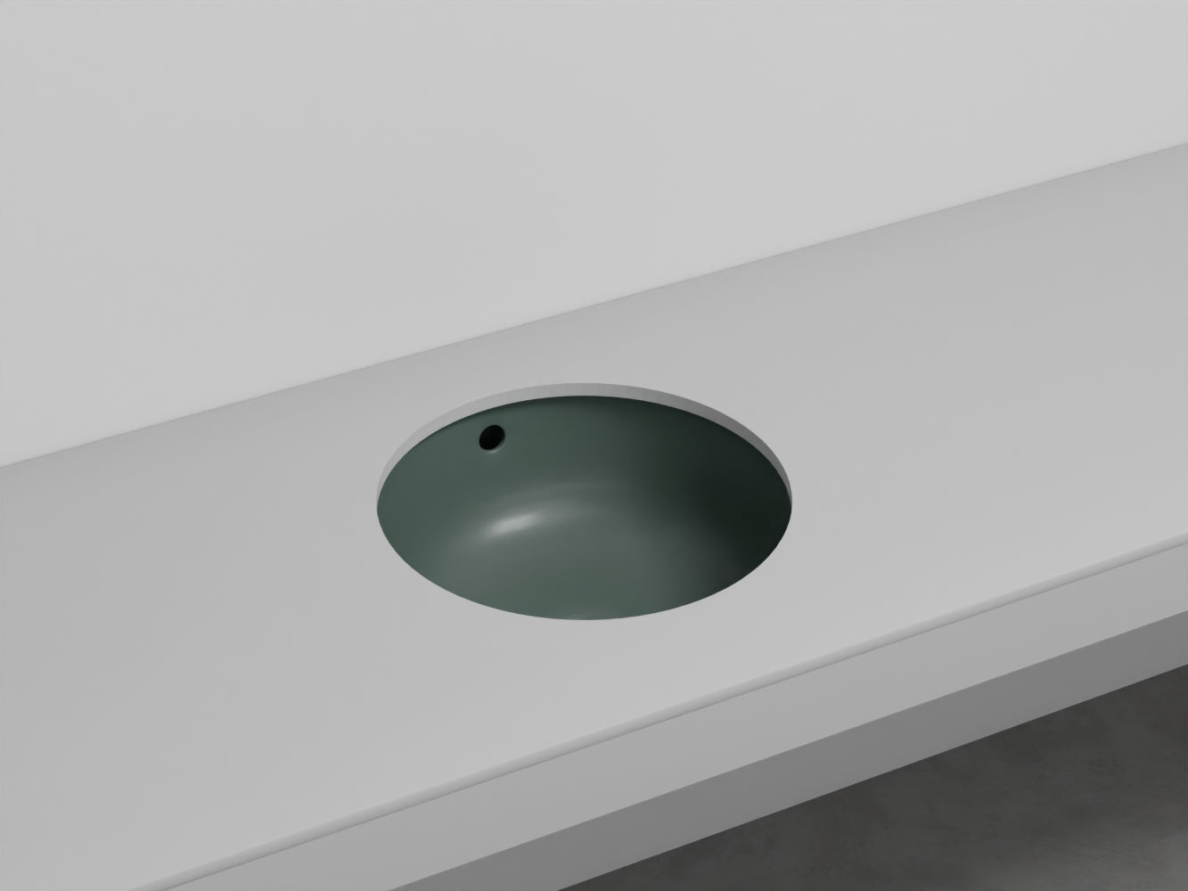 # LAVABO TONDO SOTTOPIANO ENJOY - CIELO facilita la pulizia e amplia la superficie del piano