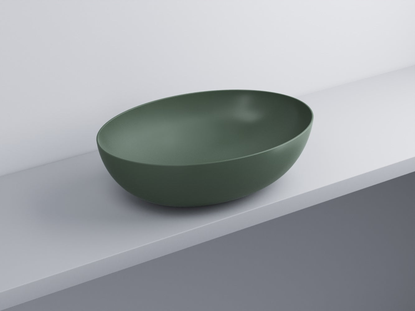# BACINELLA DA APPOGGIO ECO da 62cm - CIELO proposta moderna e compatta per ambienti bagno dinamici e raffinati