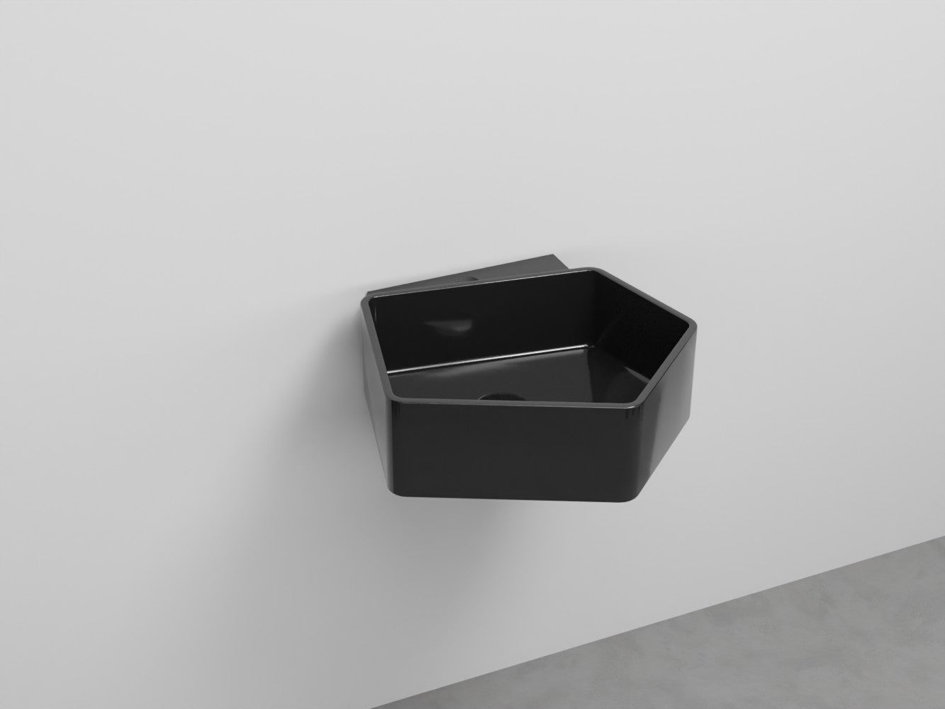 # LAVABO SOSPESO KANTO MONOFORO da 50cm - CIELO in ceramica compatto ed elegante per bagni moderni Made in Italy
