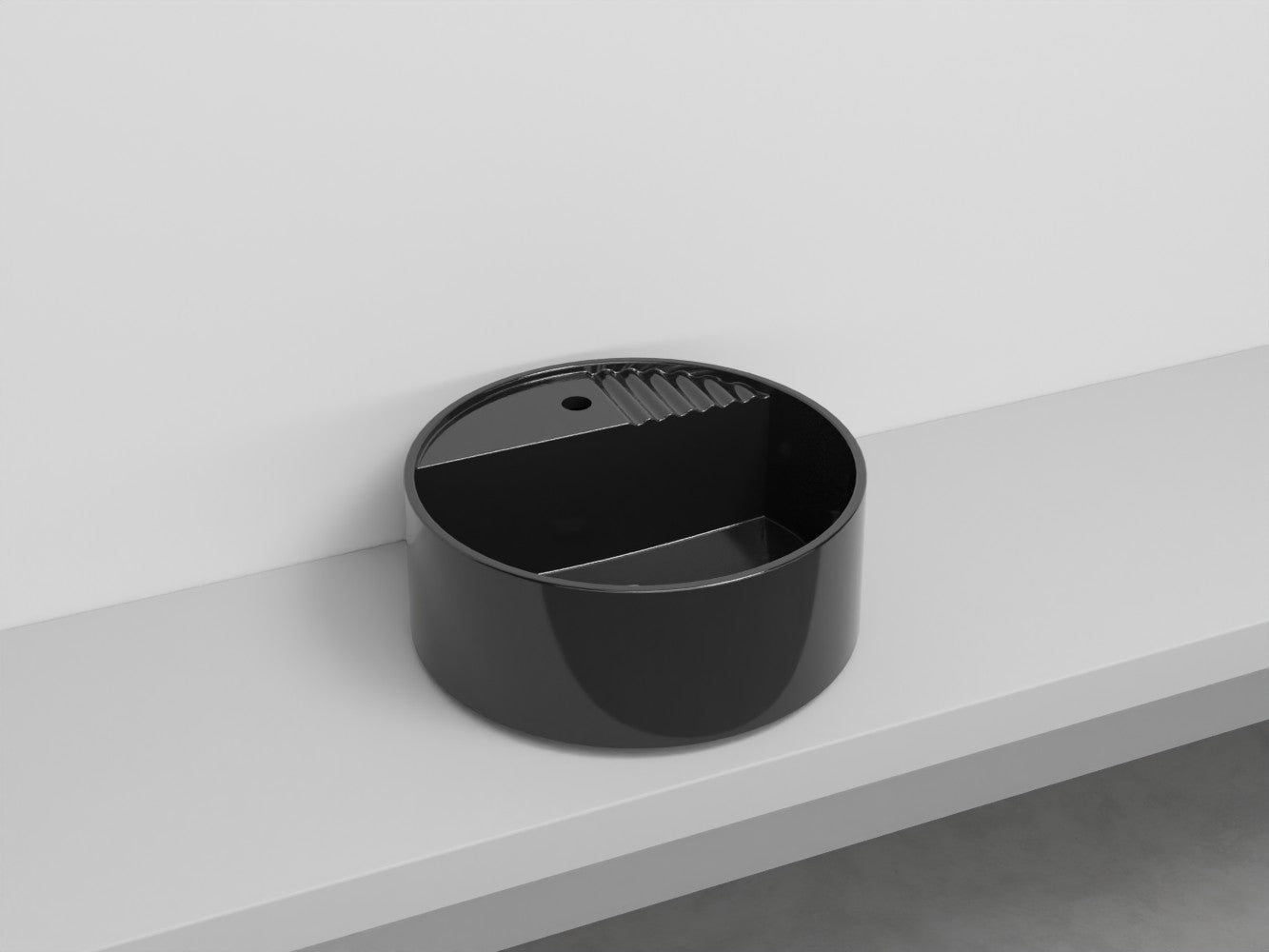 # LAVABO TONDO MONOFORO TIBERINO ARCADIA in ceramica - CIELO lavandino per bagno