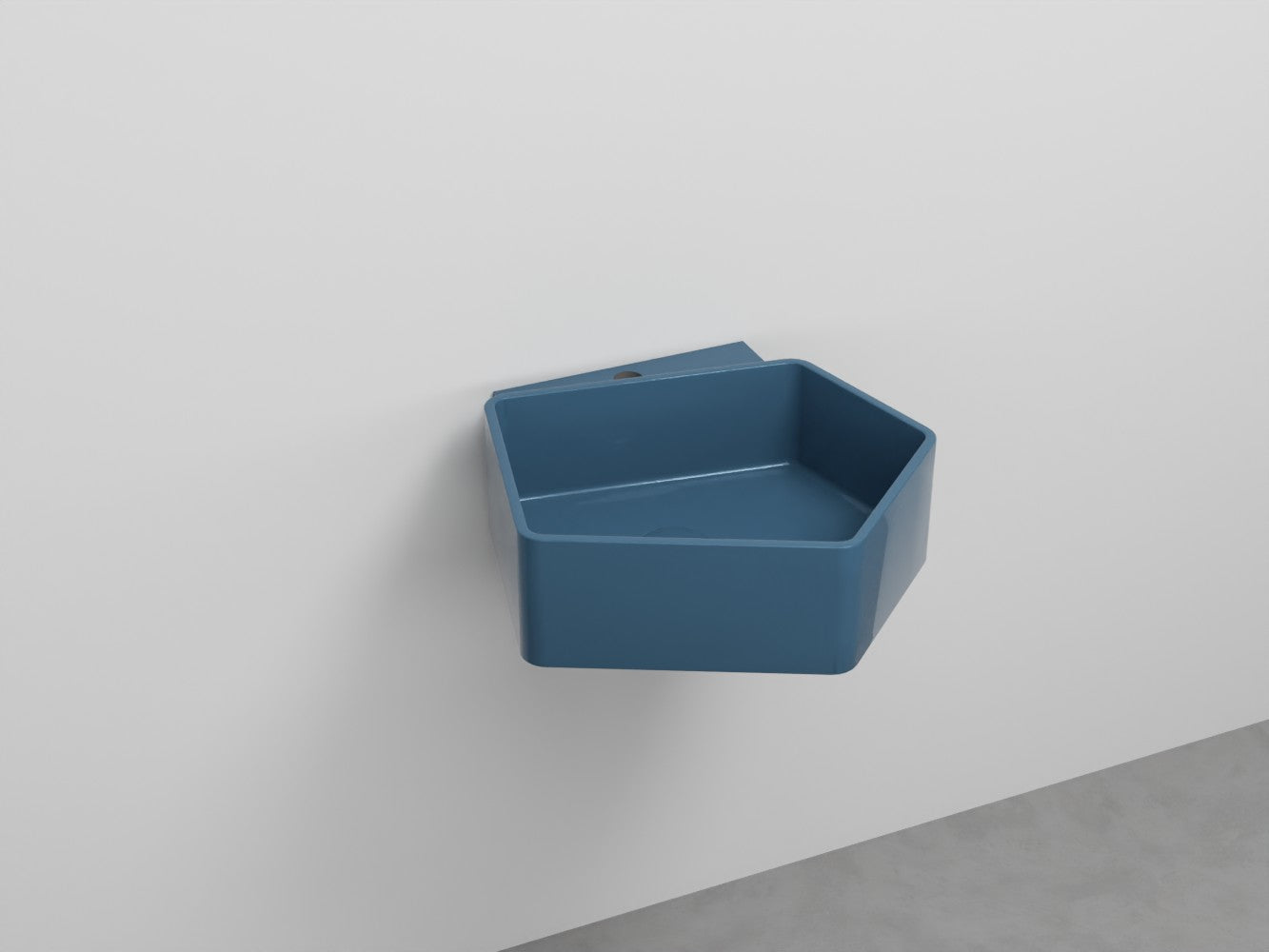 # LAVABO SOSPESO KANTO MONOFORO da 50cm - CIELO in ceramica compatto ed elegante per bagni moderni Made in Italy