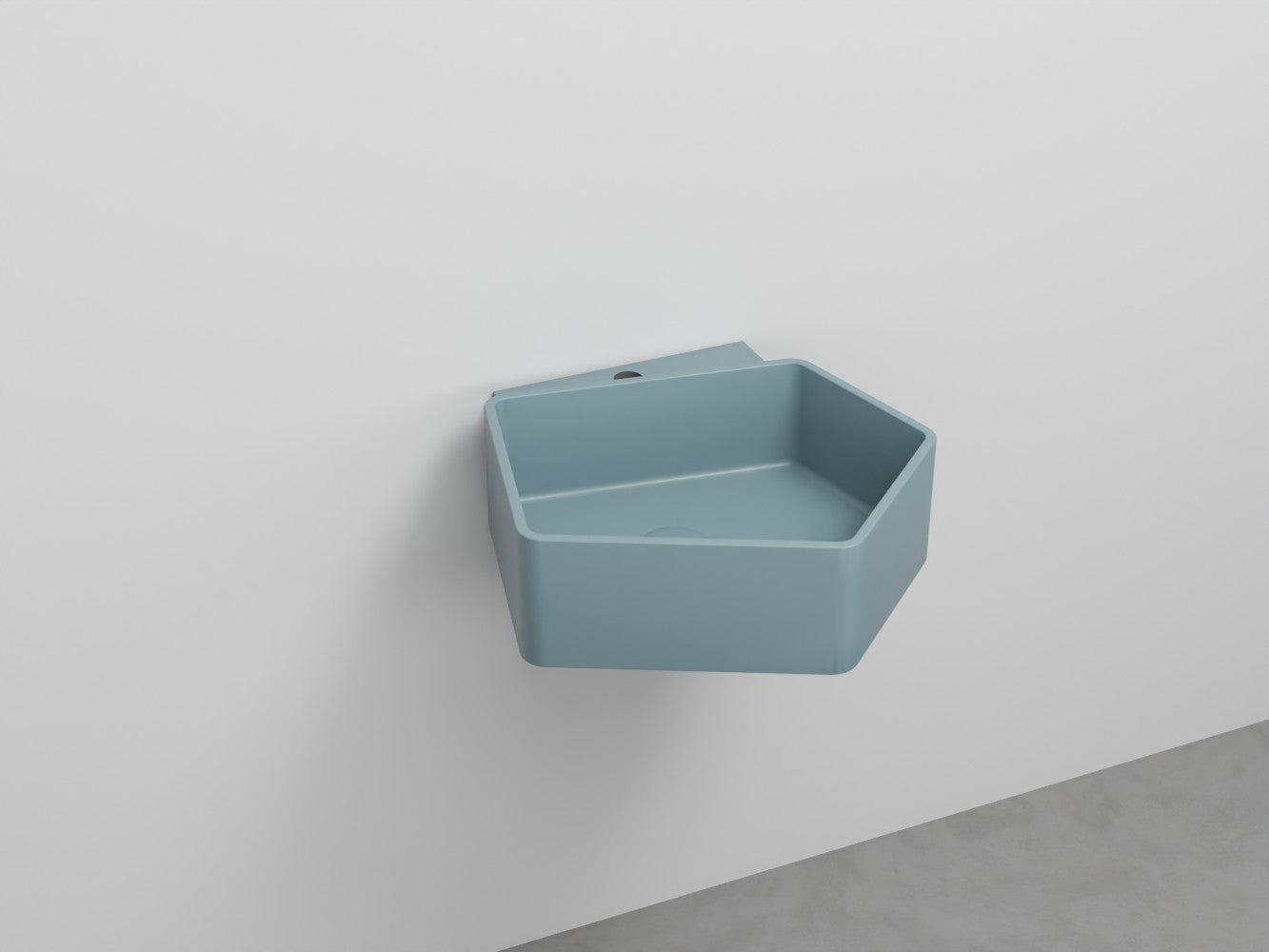 # LAVABO SOSPESO KANTO MONOFORO da 50cm - CIELO in ceramica compatto ed elegante per bagni moderni Made in Italy