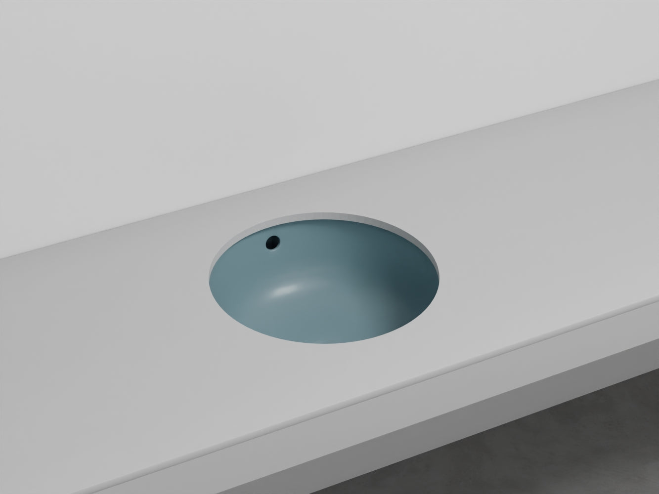 # LAVABO TONDO SOTTOPIANO ENJOY - CIELO facilita la pulizia e amplia la superficie del piano
