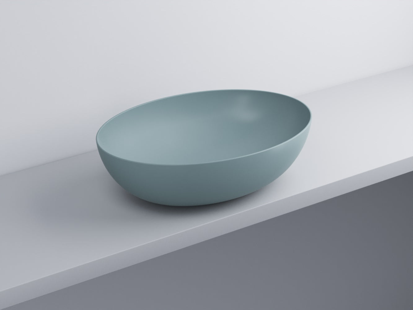 # BACINELLA DA APPOGGIO ECO da 62cm - CIELO proposta moderna e compatta per ambienti bagno dinamici e raffinati
