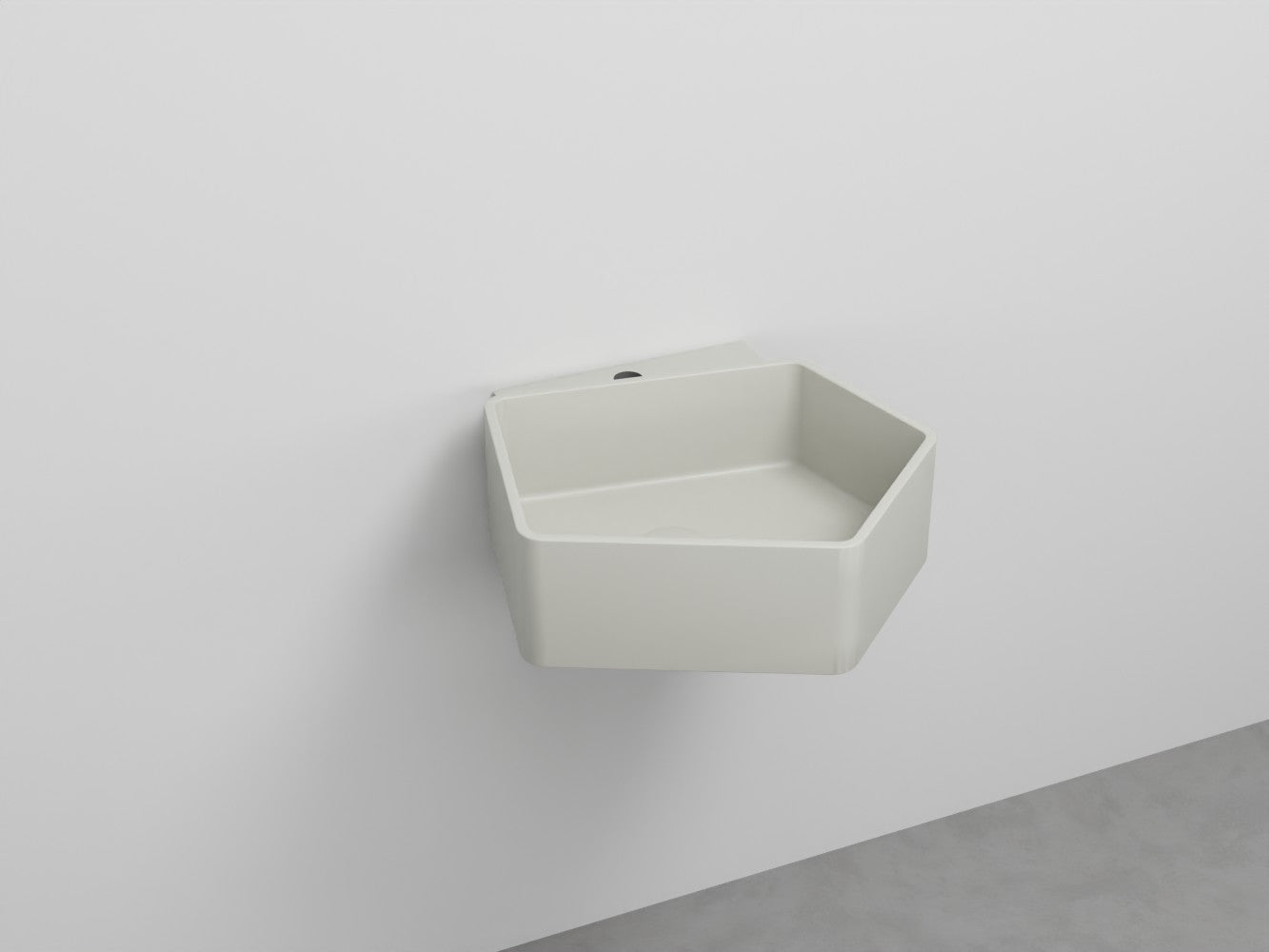 # LAVABO SOSPESO KANTO MONOFORO da 50cm - CIELO in ceramica compatto ed elegante per bagni moderni Made in Italy