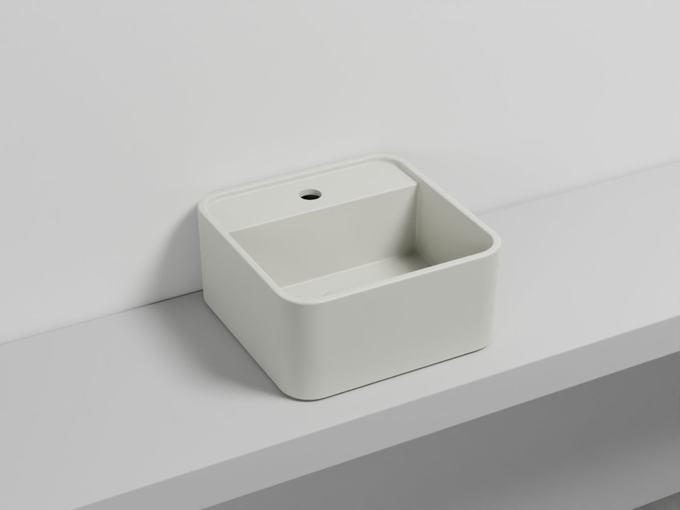 # LAVABO LES PETITES QUADRATO MONOFORO 35 - CIELO lavandino per bagno da appoggio