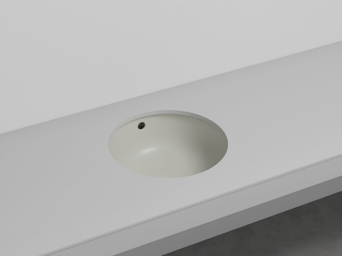 # LAVABO TONDO SOTTOPIANO ENJOY - CIELO facilita la pulizia e amplia la superficie del piano