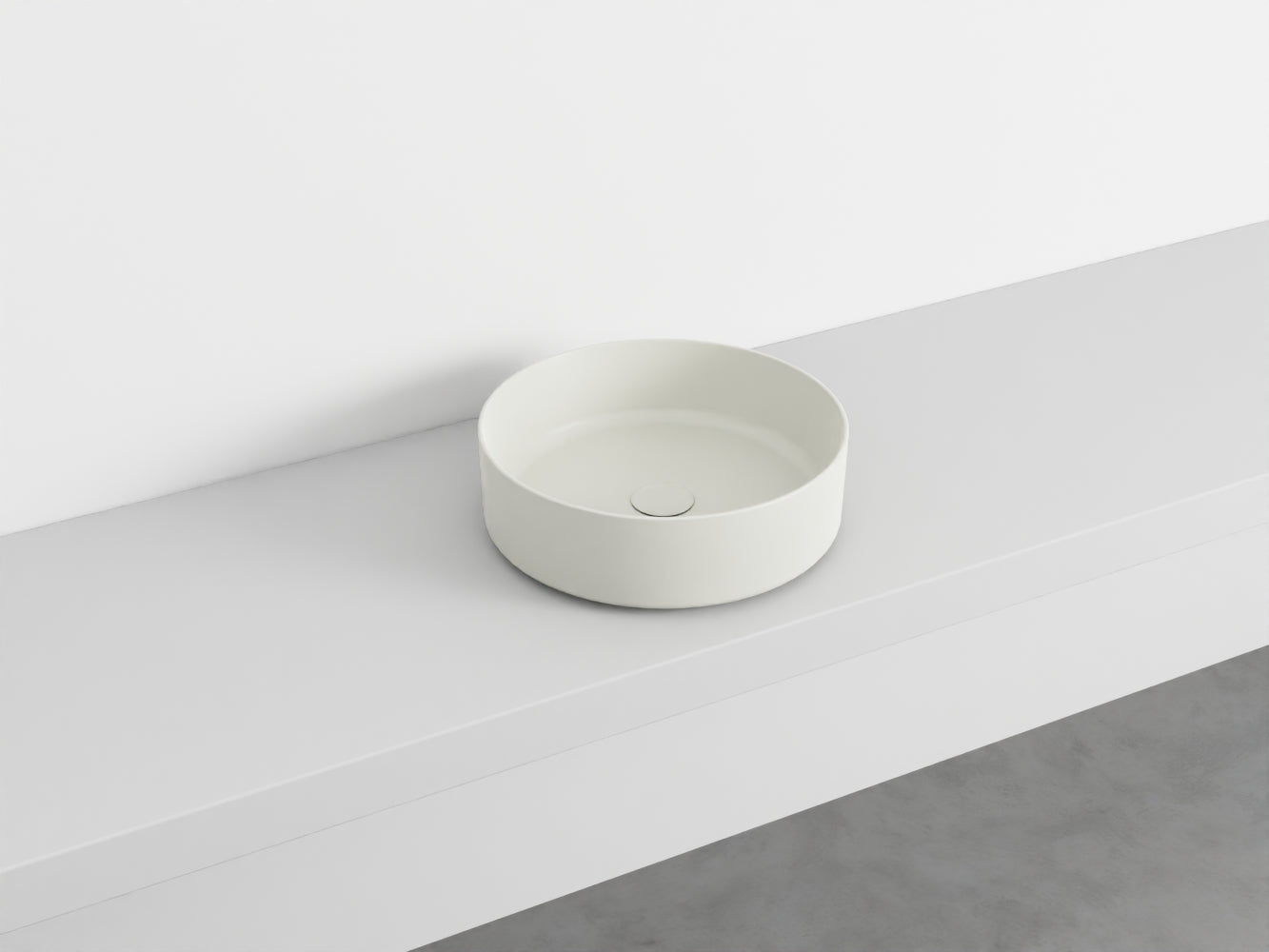# LAVABO TONDO da APPOGGIO SHUI COMFORT - CIELO lavandino per bagno Made in Italy