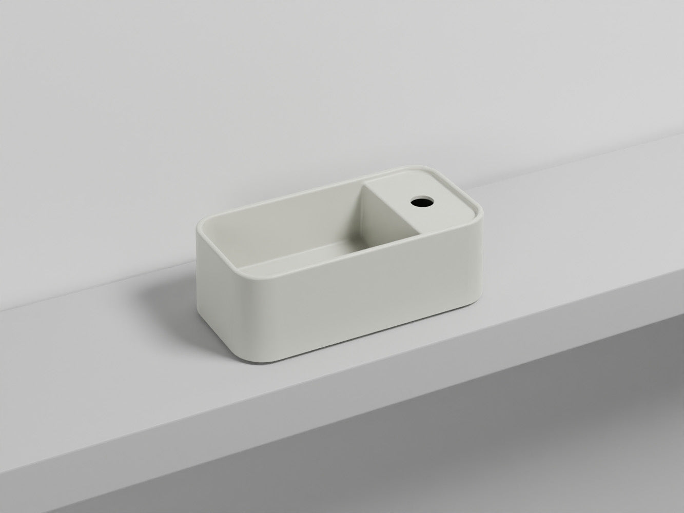 # LES PETITES RETTANGOLARE MONOFORO - CIELO lavandino compatto per bagno stretto