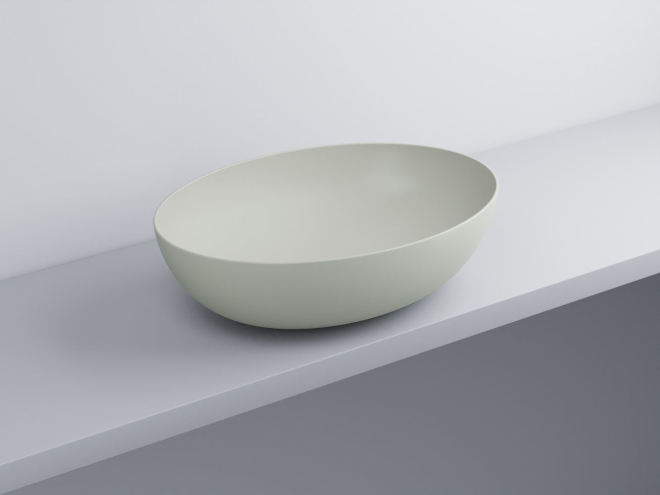 # BACINELLA DA APPOGGIO ECO da 62cm - CIELO proposta moderna e compatta per ambienti bagno dinamici e raffinati