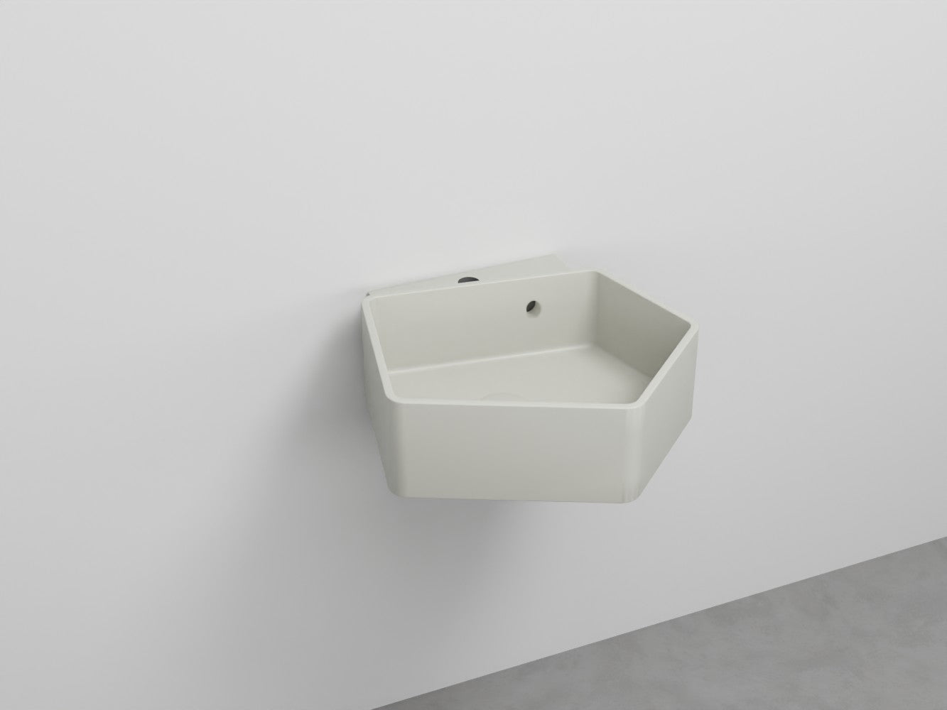 # LAVABO SOSPESO KANTO con TROPPOPIENO da 50cm - CIELO in ceramica compatto ed elegante per bagni moderni Made in Italy