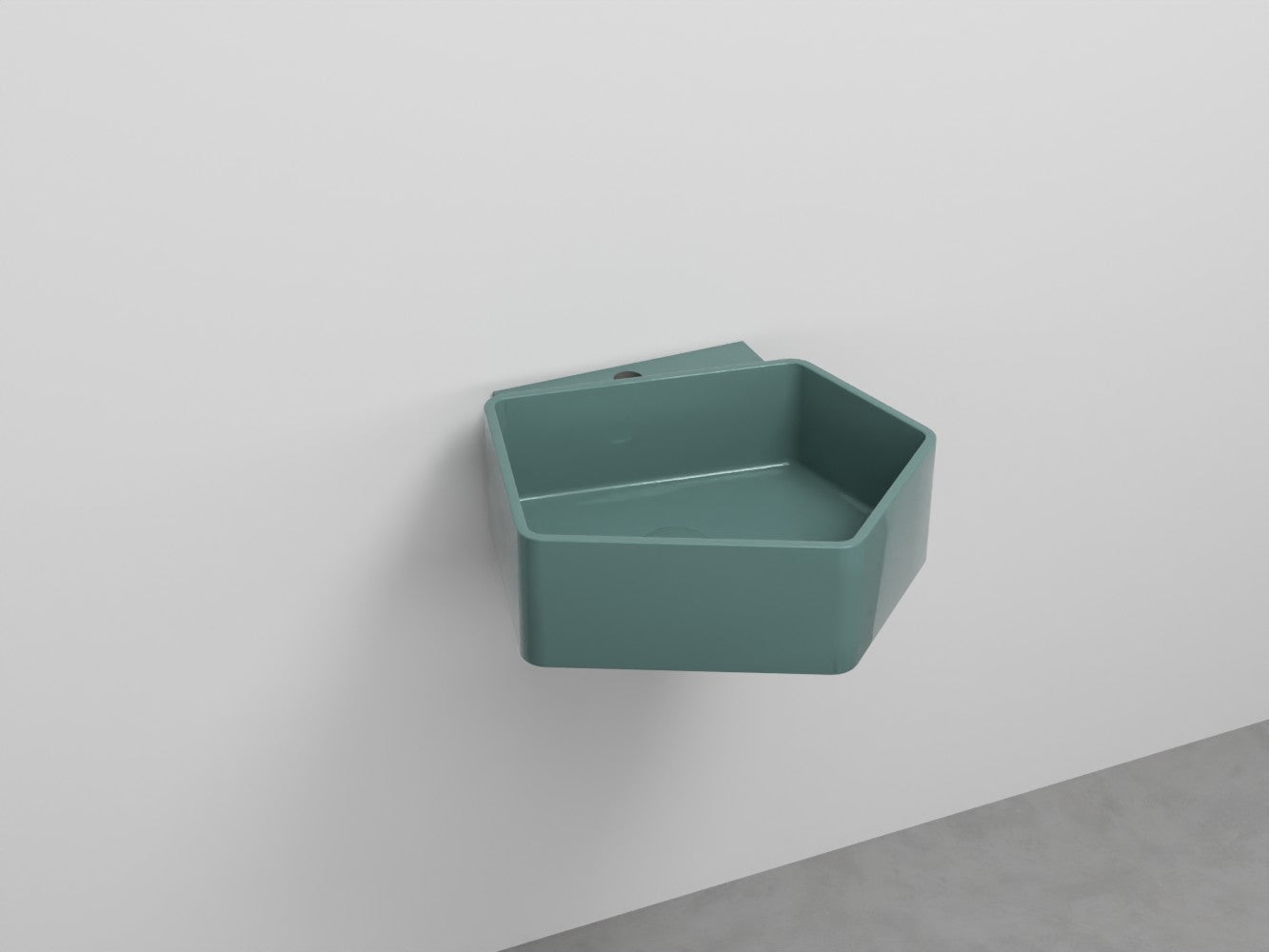 # LAVABO SOSPESO KANTO MONOFORO da 50cm - CIELO in ceramica compatto ed elegante per bagni moderni Made in Italy