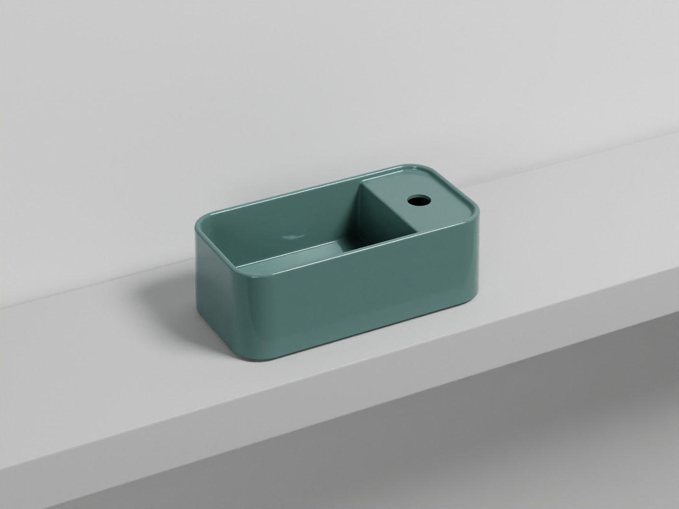 # LES PETITES RETTANGOLARE MONOFORO - CIELO lavandino compatto per bagno stretto