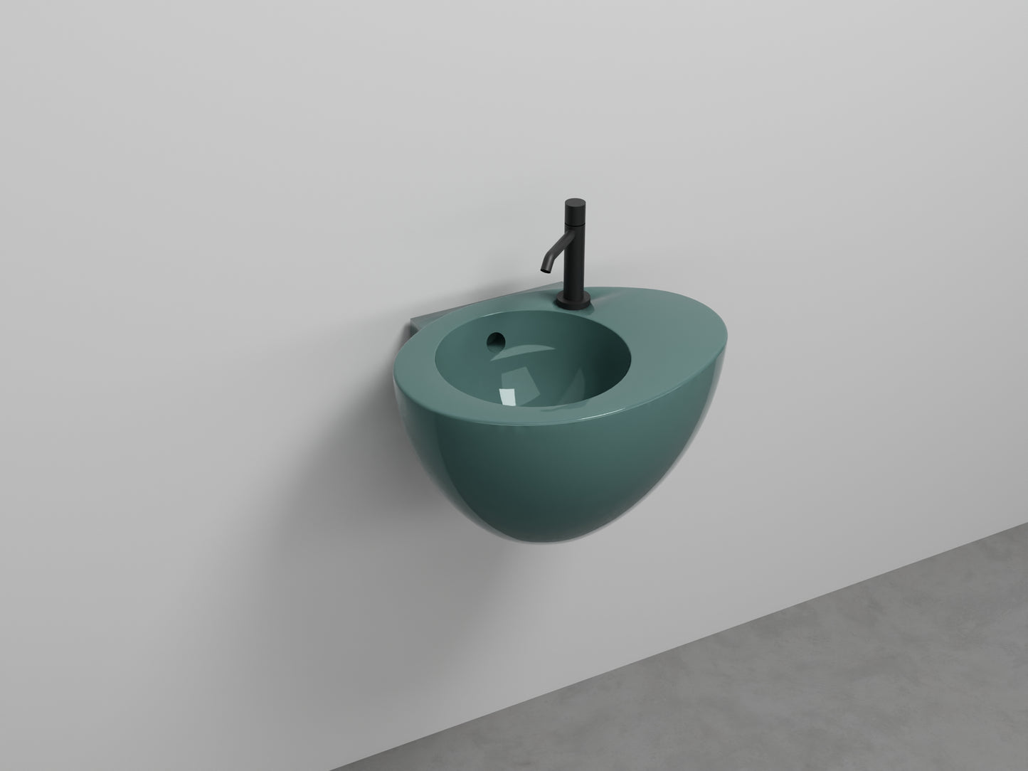 # LAVABO SOSPESO CON TROPPOPIENO LE GIARE 56Cm - CIELO sanitari per bagno in ceramica di alta qualità Made in Italy