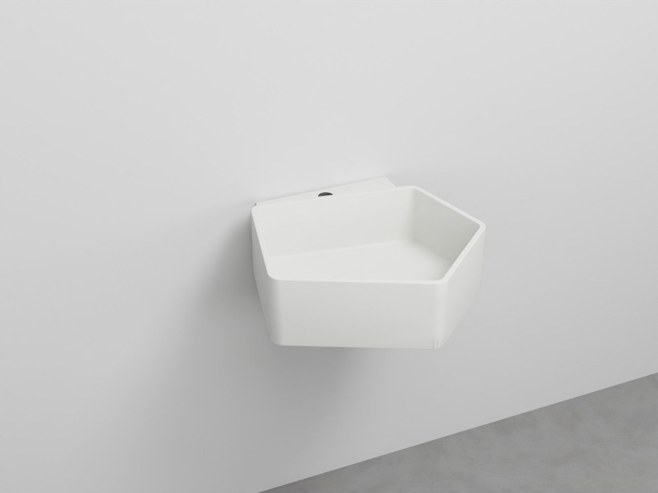 # LAVABO SOSPESO KANTO MONOFORO da 50cm - CIELO in ceramica compatto ed elegante per bagni moderni Made in Italy