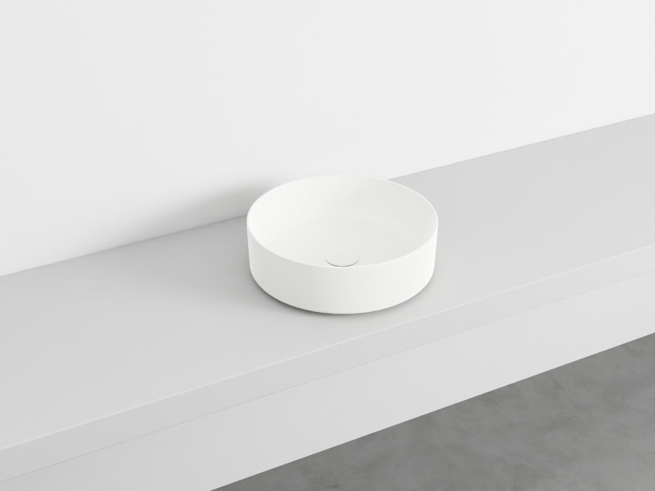 # LAVABO TONDO da APPOGGIO SHUI COMFORT - CIELO lavandino per bagno Made in Italy