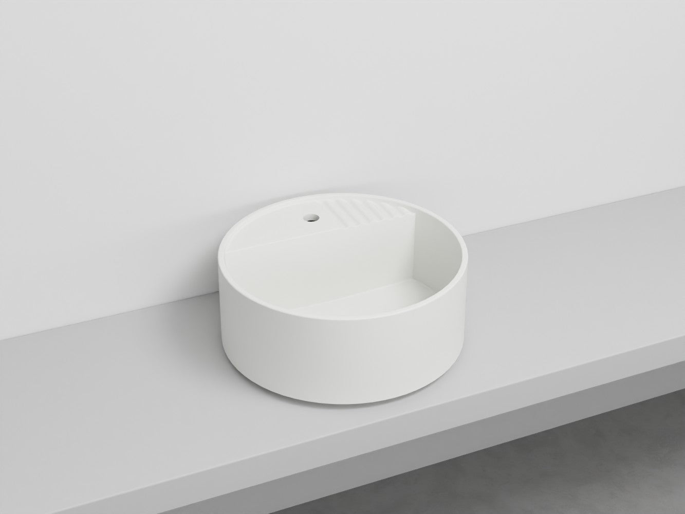 # LAVABO TONDO MONOFORO TIBERINO ARCADIA in ceramica - CIELO lavandino per bagno