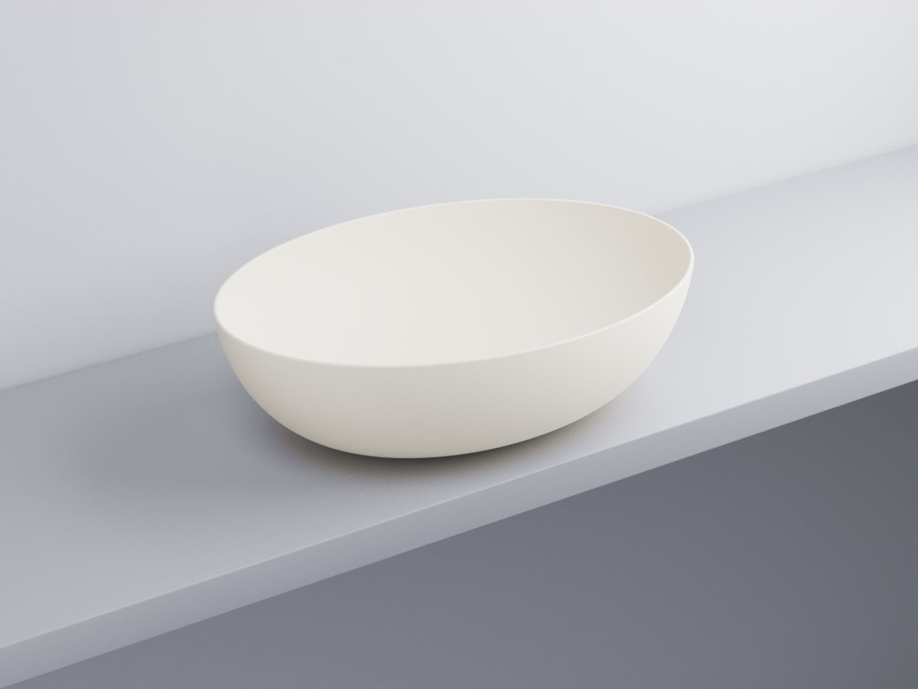 # BACINELLA DA APPOGGIO ECO da 62cm - CIELO proposta moderna e compatta per ambienti bagno dinamici e raffinati