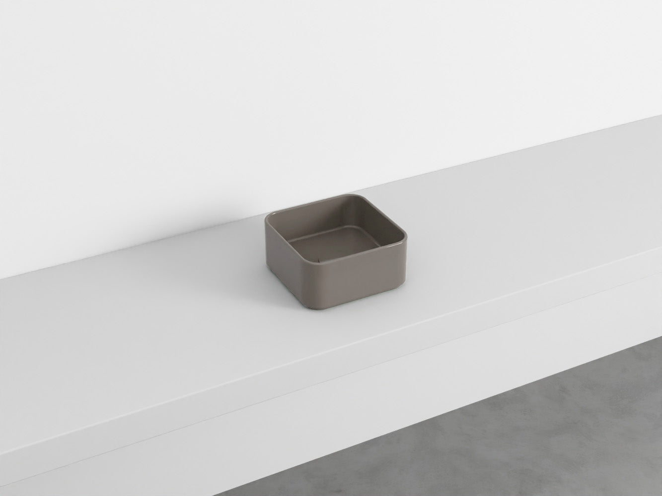 # LAVABO QUADRATO da APPOGGIO MINIMO - CIELO lavandino in ceramica per bagno