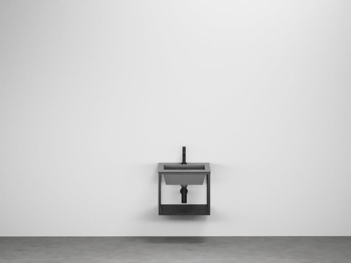 # LAVABO SOSPESO ERA con STRUTTURA 48cm - CIELO in ceramiche dal design geometrico essenziale