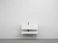 # LAVABO FILO CON MENSOLA con LAVABO A SINISTRA - CIELO lavandino per bagno realizzato in ceramica italiana