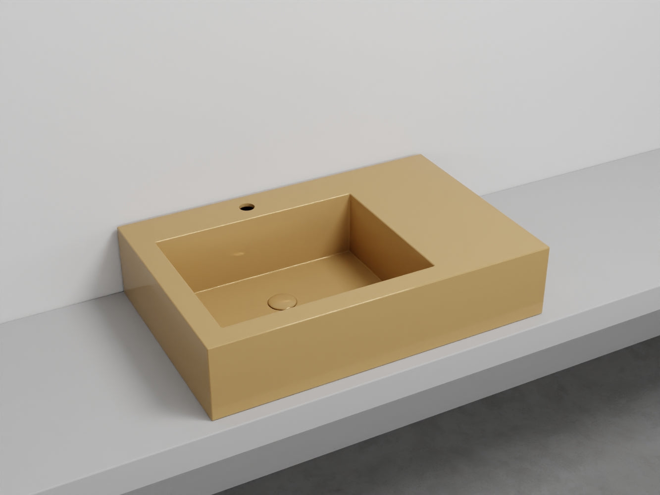 # LAVABO NARCISO MINI SINISTRO - CIELO lavandino in ceramica dal design raffinato e funzionale