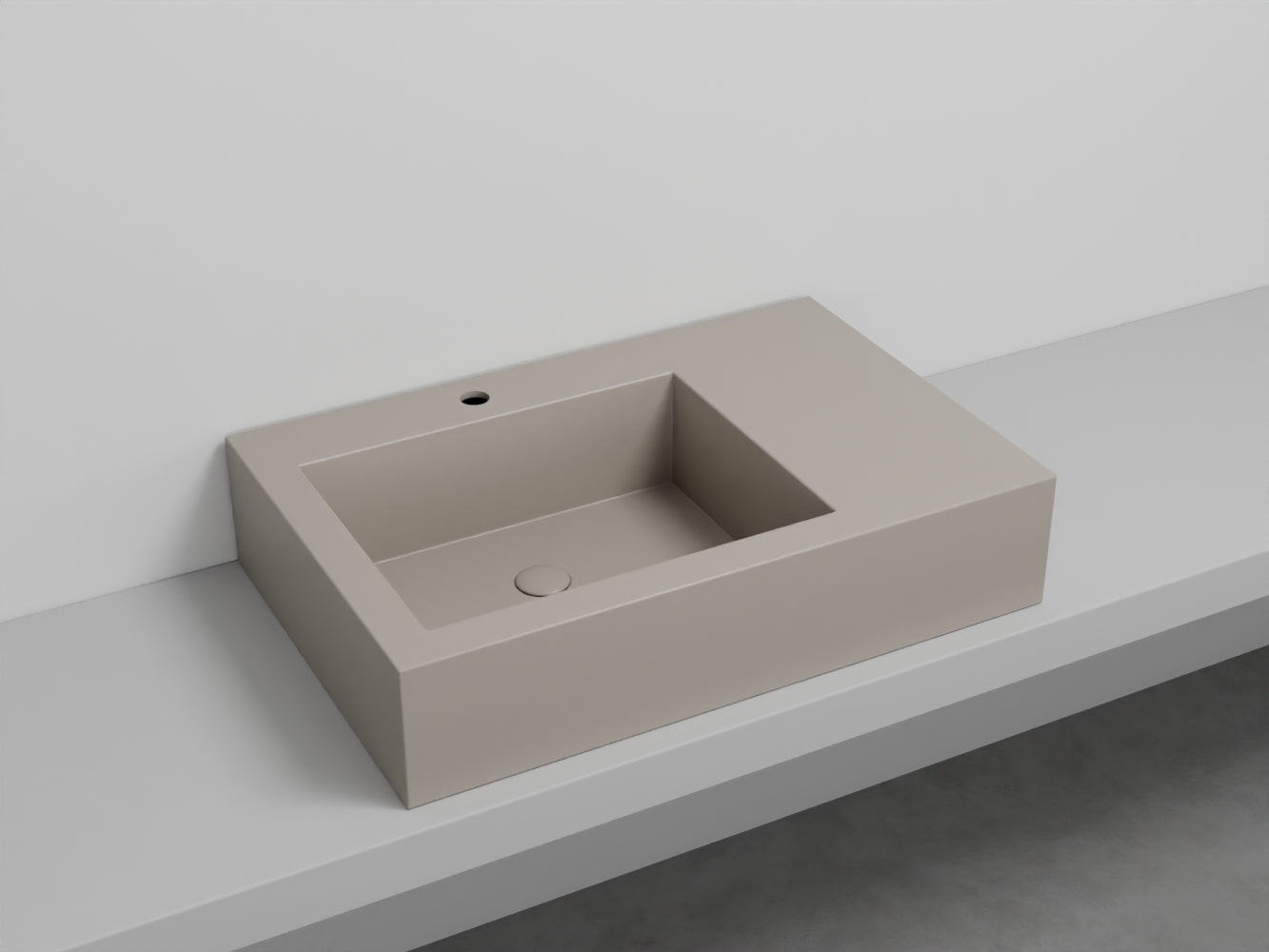 # LAVABO NARCISO MINI SINISTRO - CIELO lavandino in ceramica dal design raffinato e funzionale