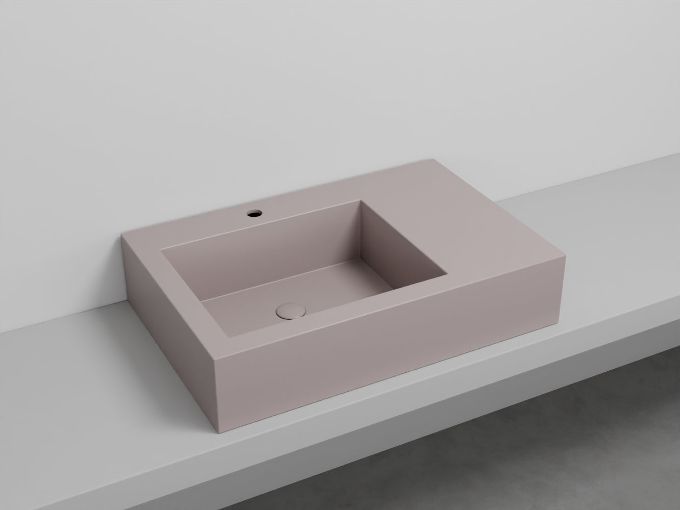 # LAVABO NARCISO MINI SINISTRO - CIELO lavandino in ceramica dal design raffinato e funzionale
