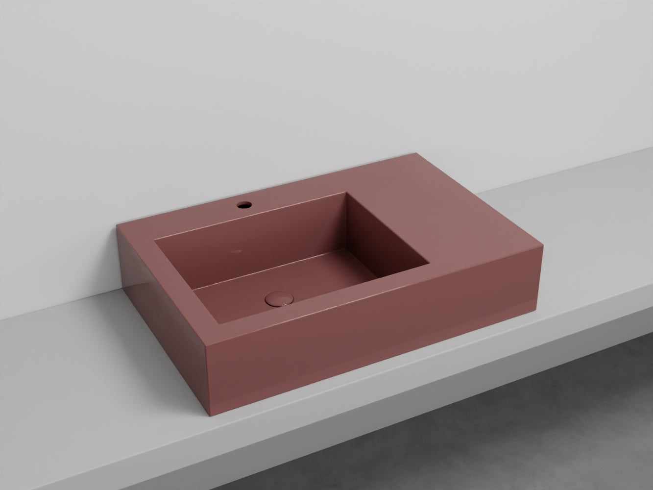# LAVABO NARCISO MINI SINISTRO - CIELO lavandino in ceramica dal design raffinato e funzionale