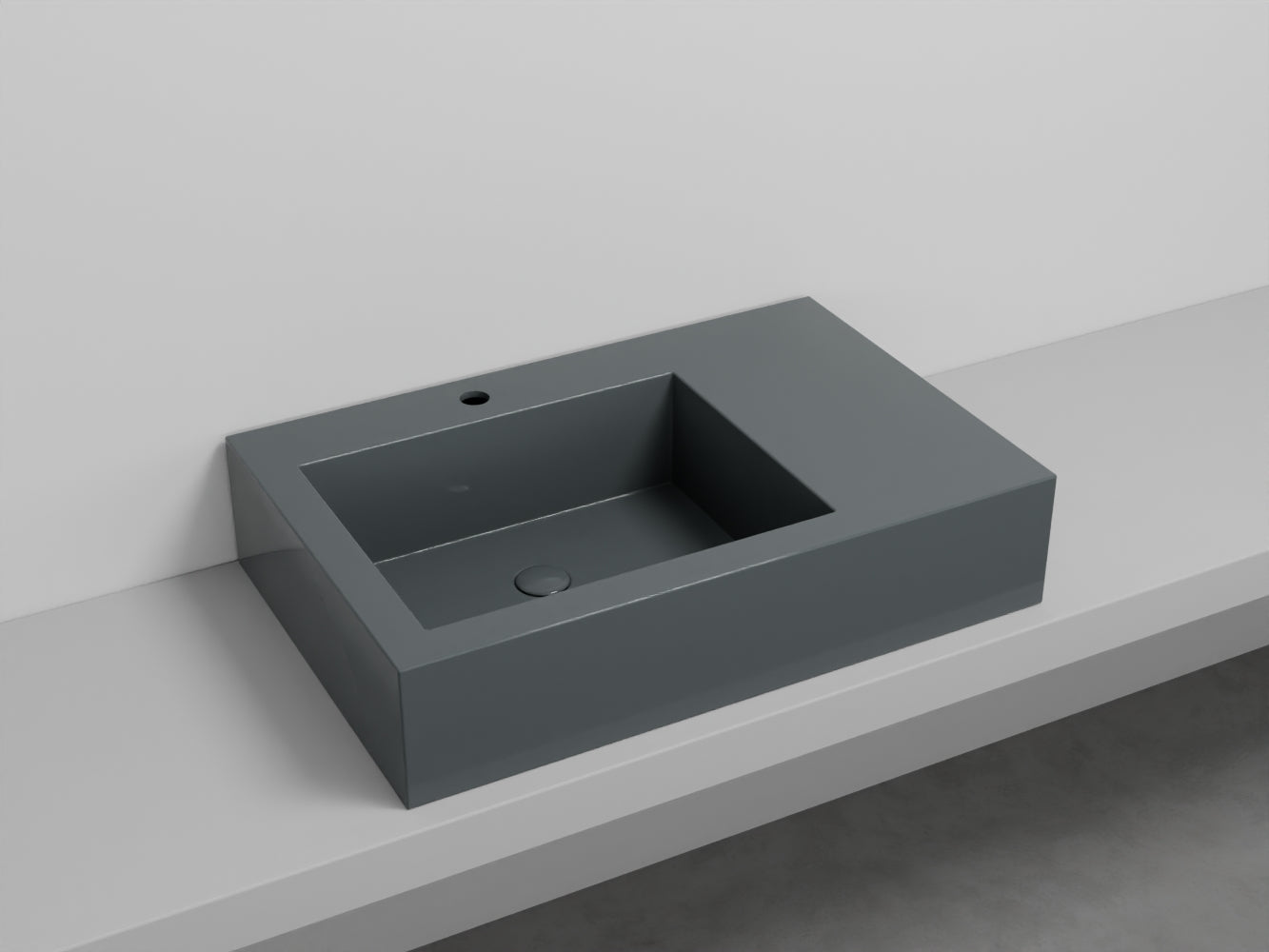 # LAVABO NARCISO MINI SINISTRO - CIELO lavandino in ceramica dal design raffinato e funzionale